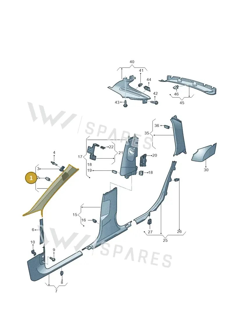 4K0867234F25M — Audi RS6 Avant (2019-2025) diagram 537867650, position 1