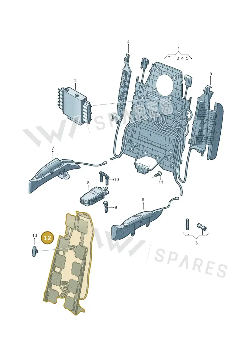 4K0881065A — Audi RS6 Avant (2019-2025) diagram 838959220, position 12