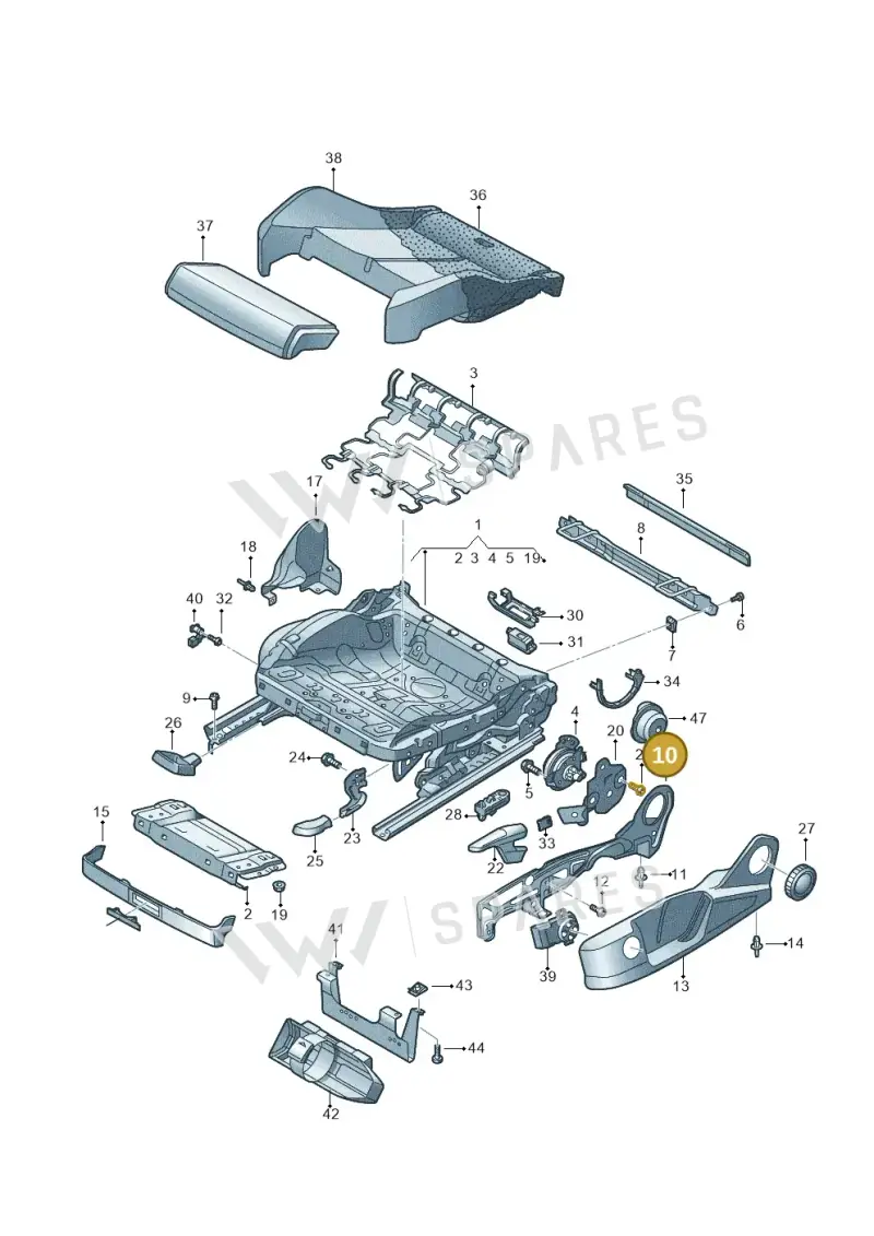 4K0881560C — Audi Q4 Sportback (2021-2025) diagram 596881000, position 10