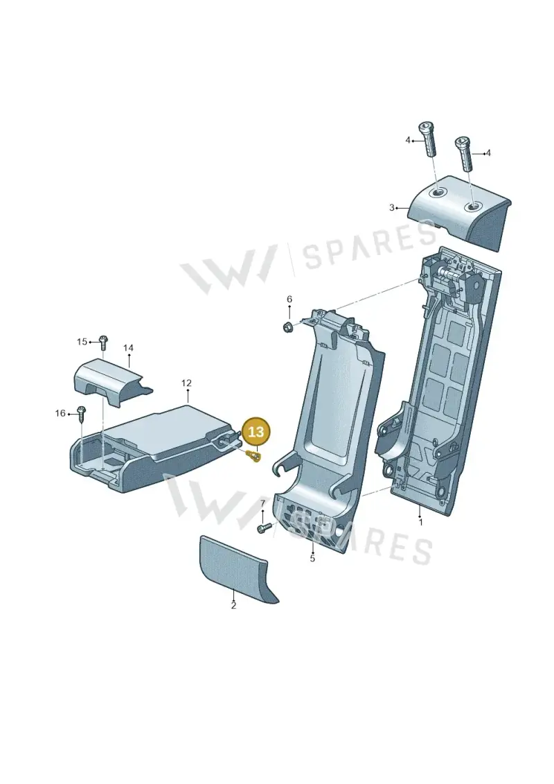 4K0885551 — Audi RS6 Avant (2019-2025) diagram 537885075, position 13