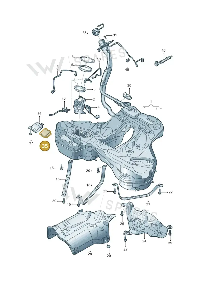 4K0906121D — Audi A6 L 2.0 (2018-) diagram 577201010, position 35