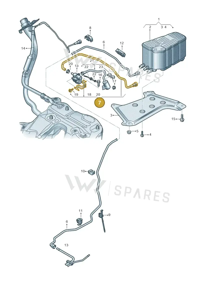 4K0906257AE — Audi A6 (2018-2025) diagram 430201850, position 7