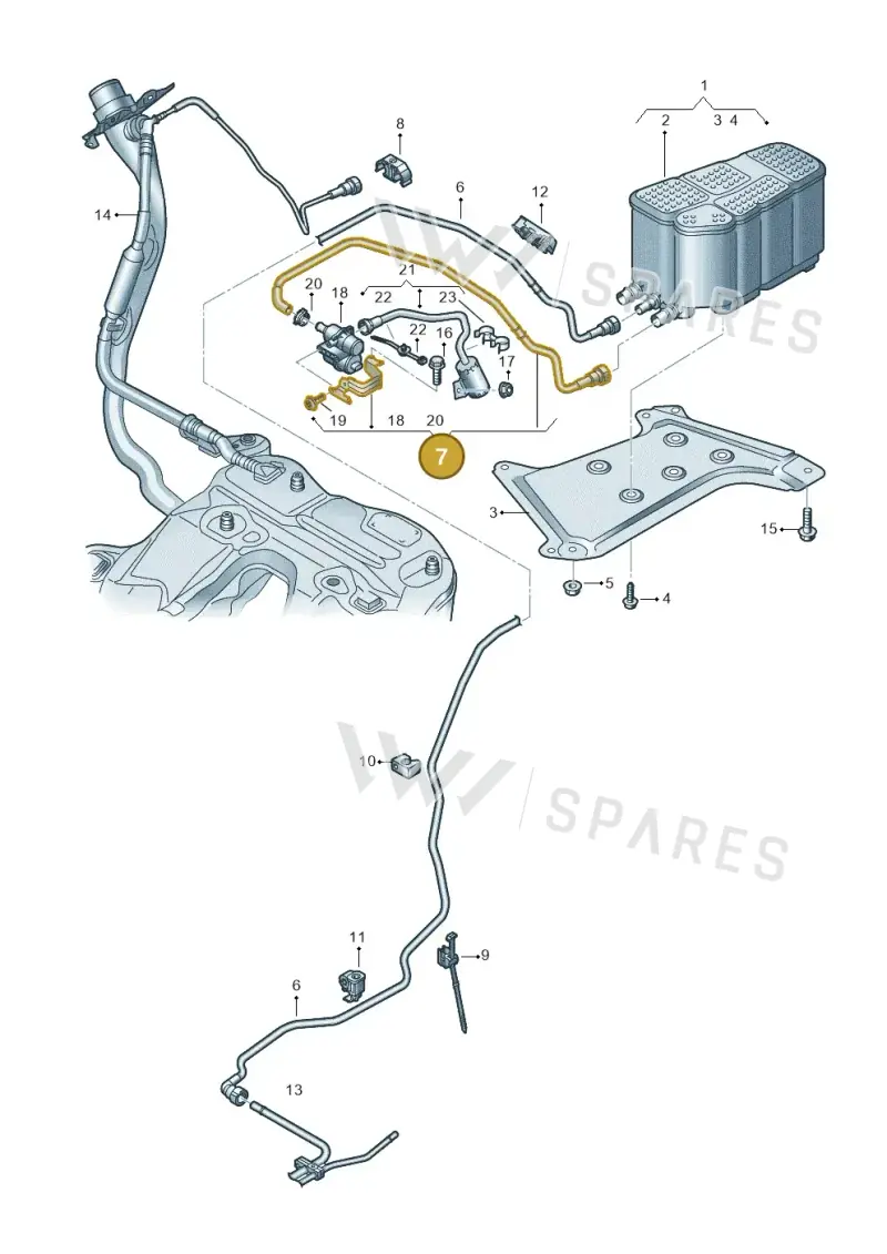 4K0906257AF — Audi A6 (2018-2025) diagram 430201850, position 7