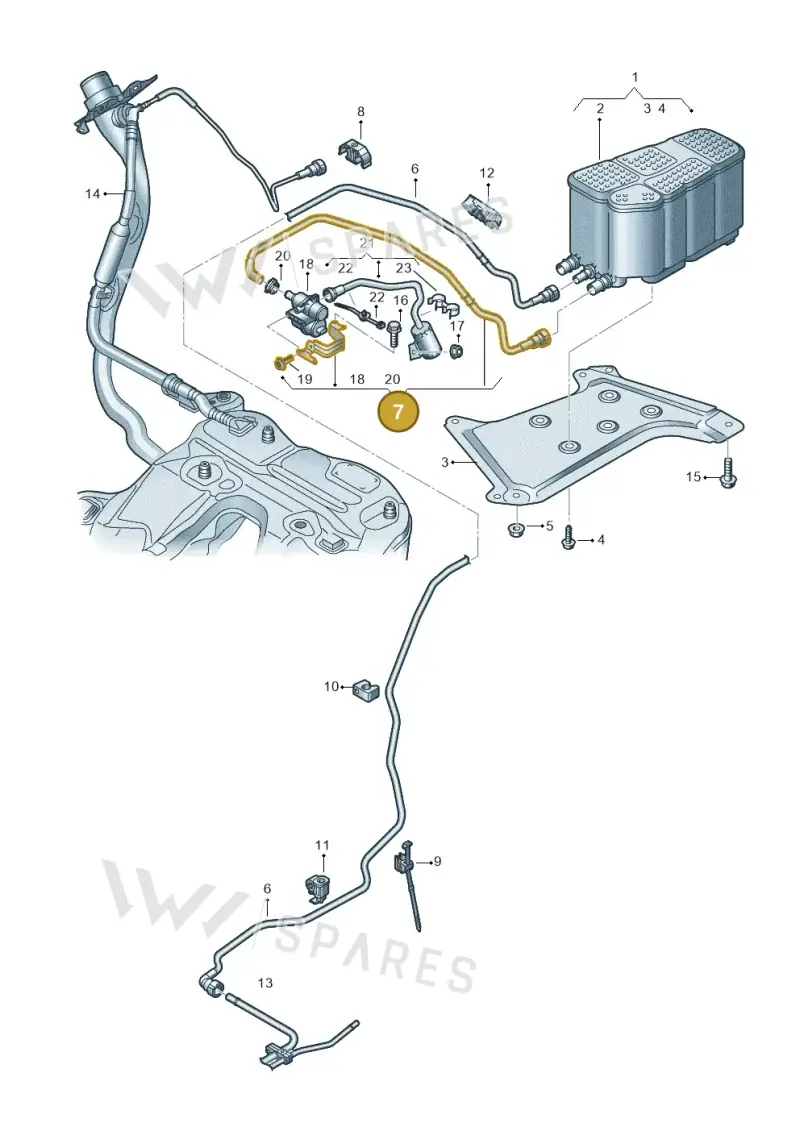 4K0906257D — Audi A6 (2018-2025) diagram 430201850, position 7