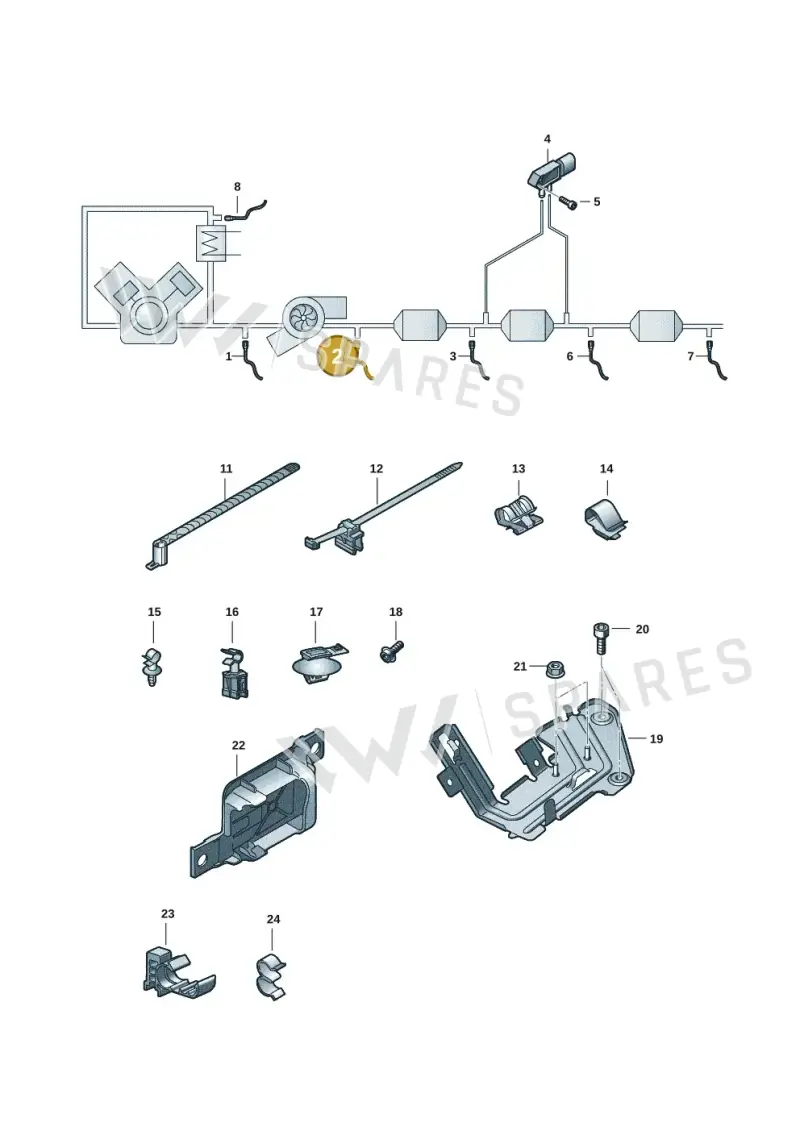 4K0906265B — Audi A7 Sportback (2018-2025) diagram 435906008, position 2