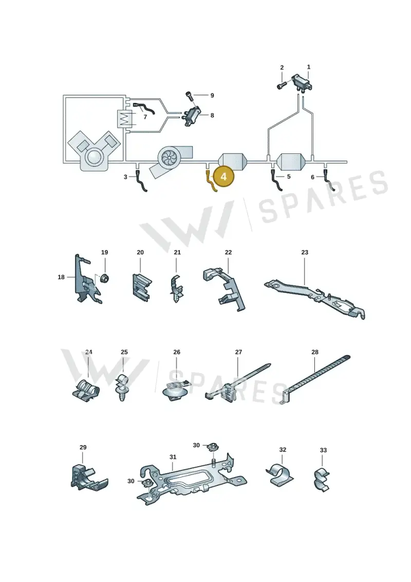 4K0906265B — Audi A5 Sportback (2016-2025) diagram 897906008, position 4