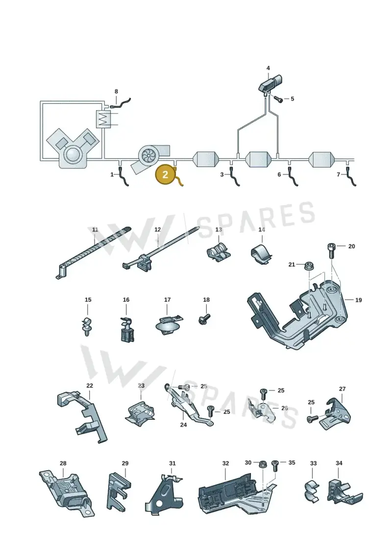 4K0906265B — Audi A6 (2018-2025) diagram 430906008, position 2