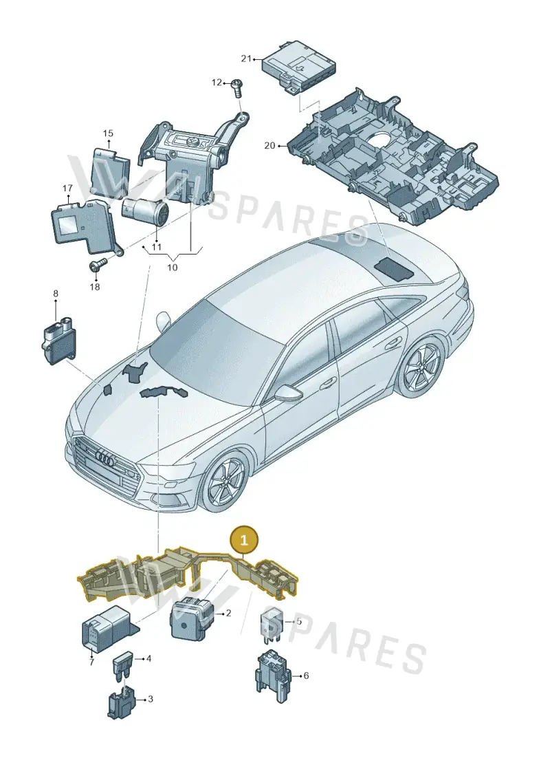4K0907285C — Audi A6 (2018-2025) diagram 430937200, position 1