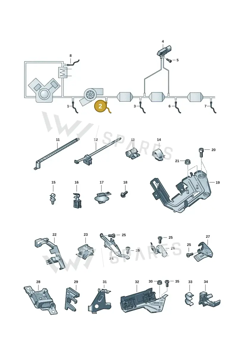 4K0907807AA — Audi A6 (2018-2025) diagram 430906008, position 2