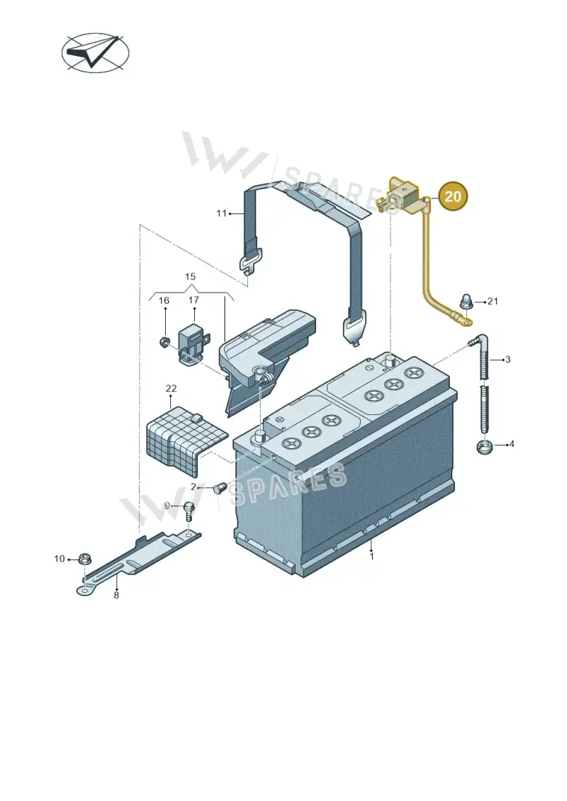 4K0915181B — Audi A6 2.0 (2018-) diagram 435915000, position 20