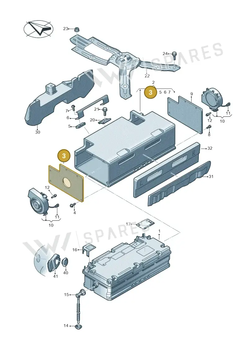 4K0915431F — Audi RS6 Avant (2019-2025) diagram 435915050, position 3