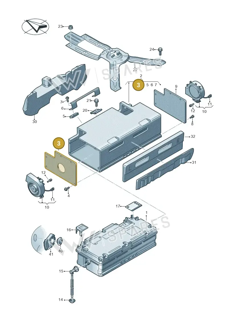 4K0915431K — Audi A6 (2018-2025) diagram 435915050, position 3
