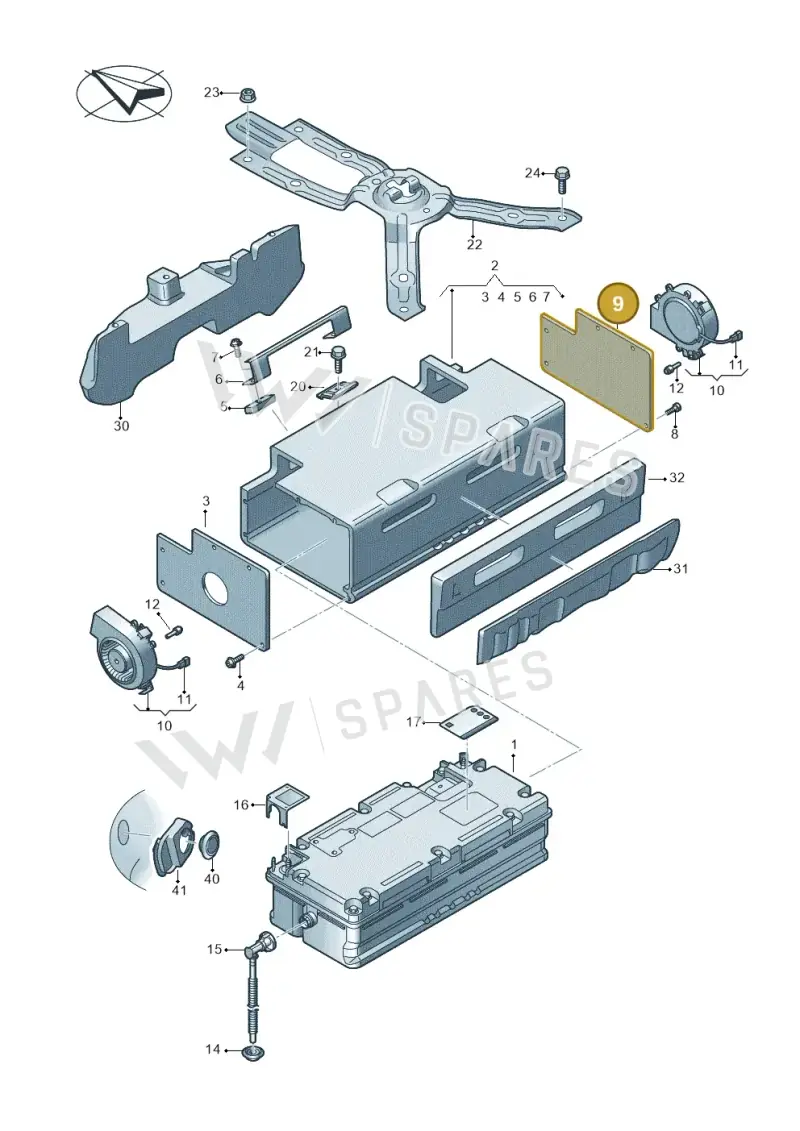 4K0915431L — Audi A6 (2018-2025) diagram 435915050, position 9