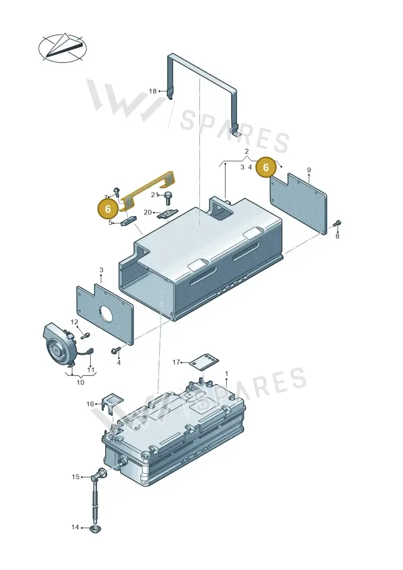 4K0915749B — Audi Q3 (2018-2025) diagram 597915050, position 6