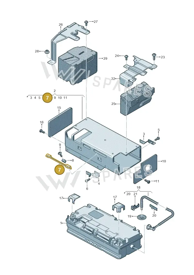 4K0915749B — Audi A5 Sportback (2016-2025) diagram 849915015, position 7