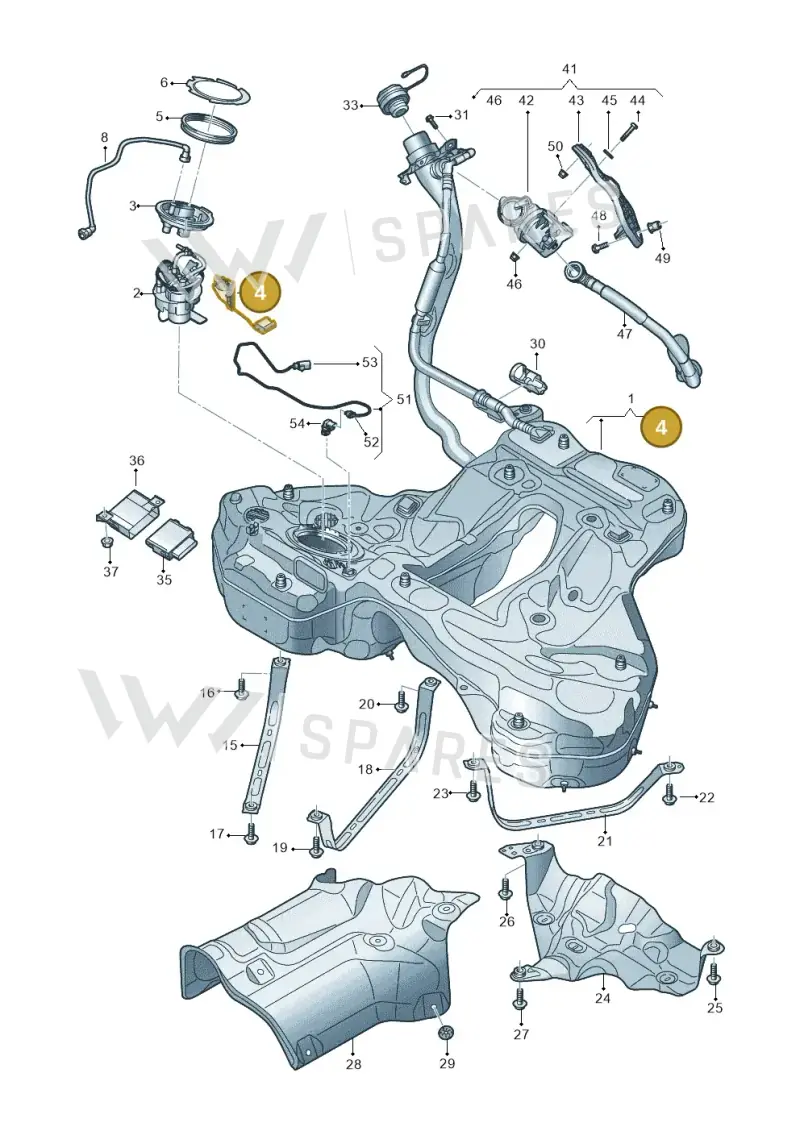 4K0919047A — Audi A6 2.0 (2018-) diagram 430201030, position 4