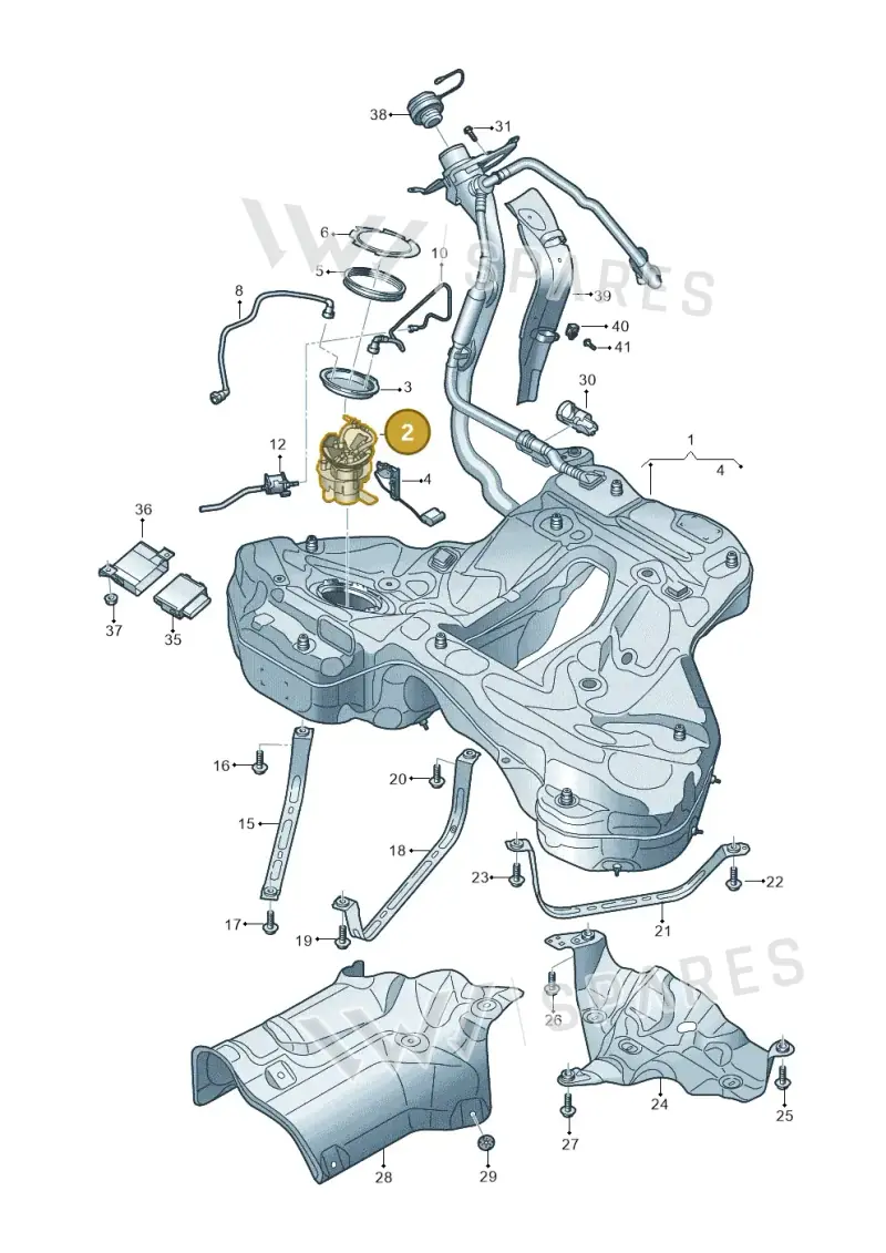 4K0919087AB — Audi RS6 Avant (2019-2025) diagram 537201110, position 2