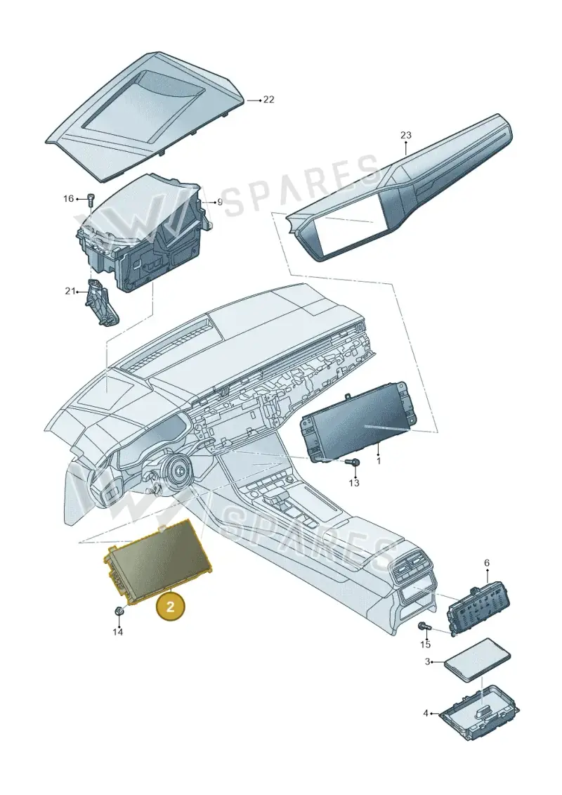4K0919603A — Audi A6 (2018-2025) diagram 430919000, position 2