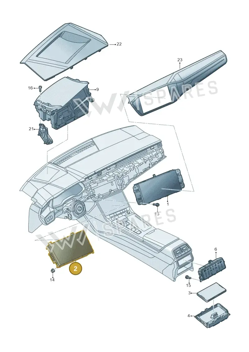 4K0919603M — Audi RS6 Avant (2019-2025) diagram 430919000, position 2