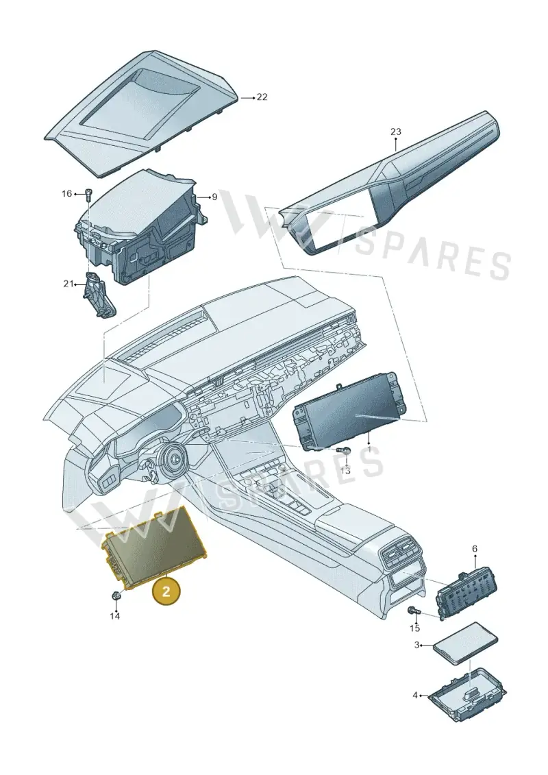 4K0919603 — Audi A6 (2018-2025) diagram 430919000, position 2