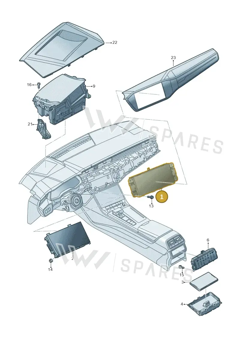 4K0919604J — Audi A6 (2018-2025) diagram 430919000, position 1