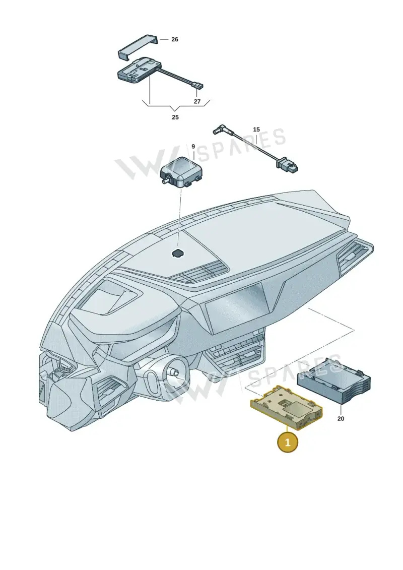 4K0919813 — Audi RS e-tron GT (2020-2020) diagram 4j1035570, position 1