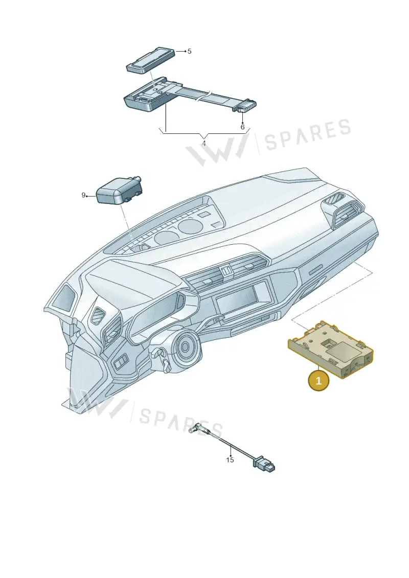 4K0919813 — Audi RSQ3 Sportback (2019-2024) diagram 597035570, position 1