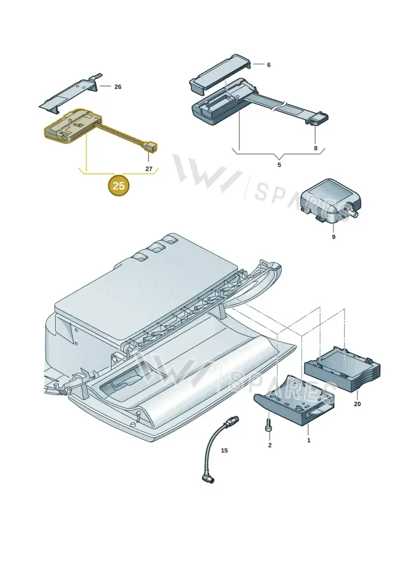 4K0919814A — Audi RS4 Avant (2017-) diagram 849035057, position 25