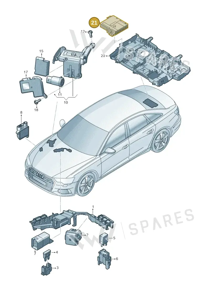 4K0937517AA — Audi A6 (2018-2025) diagram 430937200, position 21