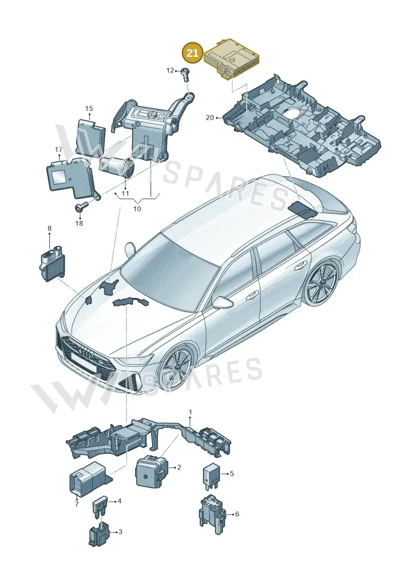4K0937517AA — Audi RS6 Avant (2019-2025) diagram 537937200, position 21