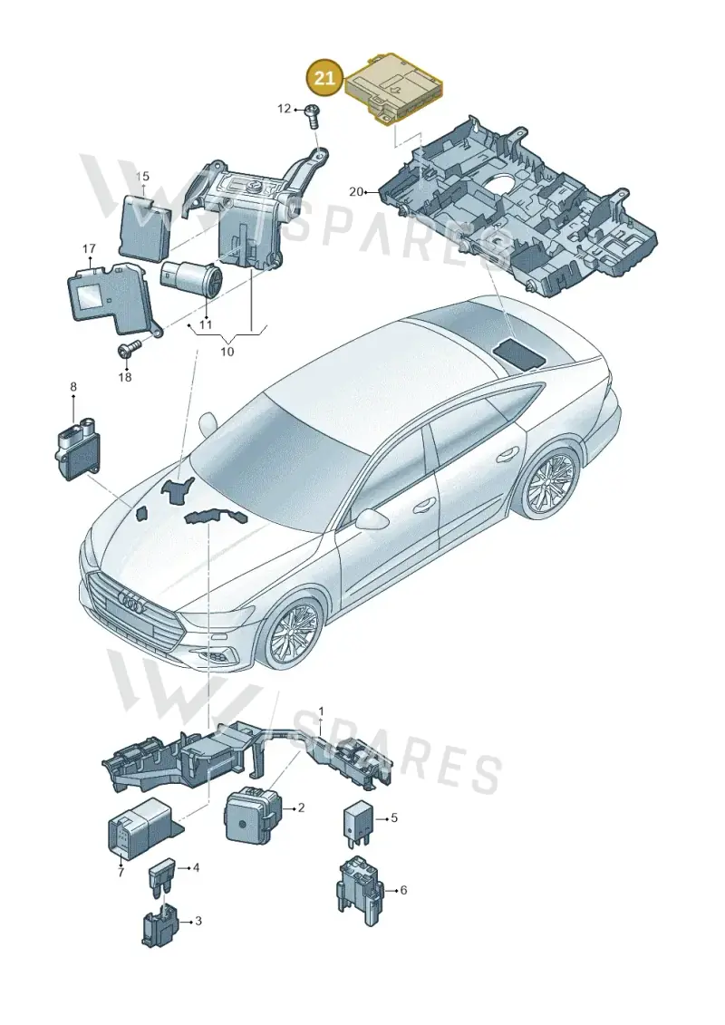 4K0937517AC — Audi RS7 Sportback (2019-2025) diagram 435937200, position 21