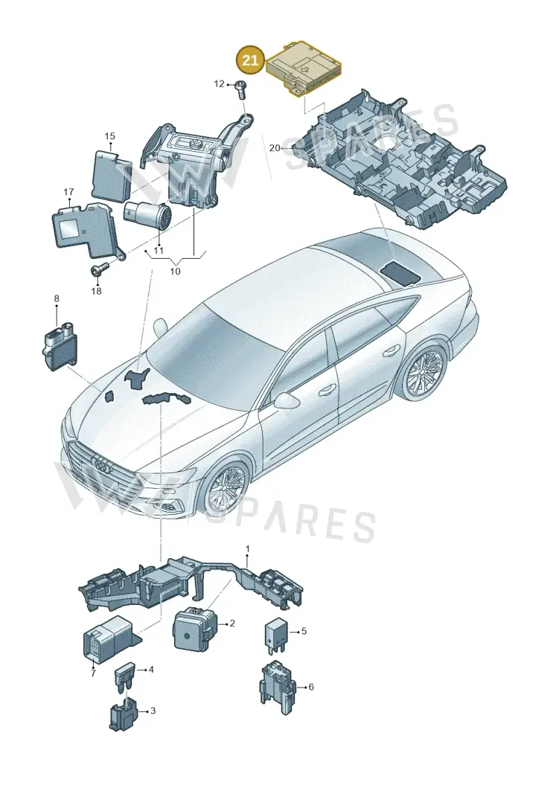 4K0937517E — Audi A7 Sportback (2018-2025) diagram 435937200, position 21