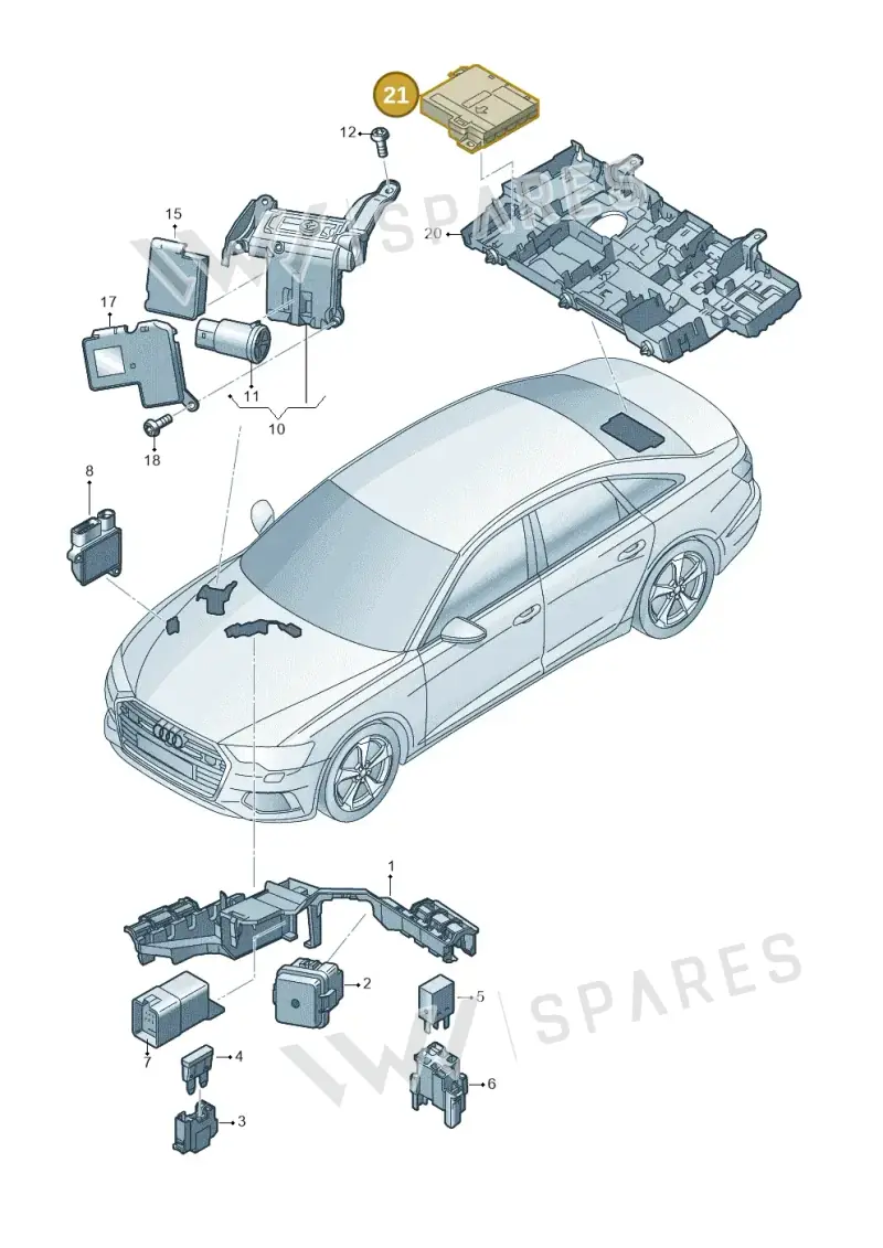 4K0937517F — Audi A6 (2018-2025) diagram 430937200, position 21