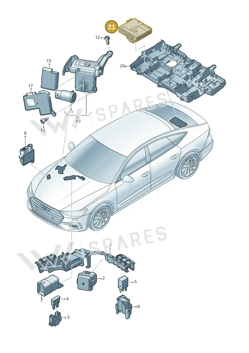 4K0937517N — Audi A7 Sportback (2018-2025) diagram 435937200, position 21