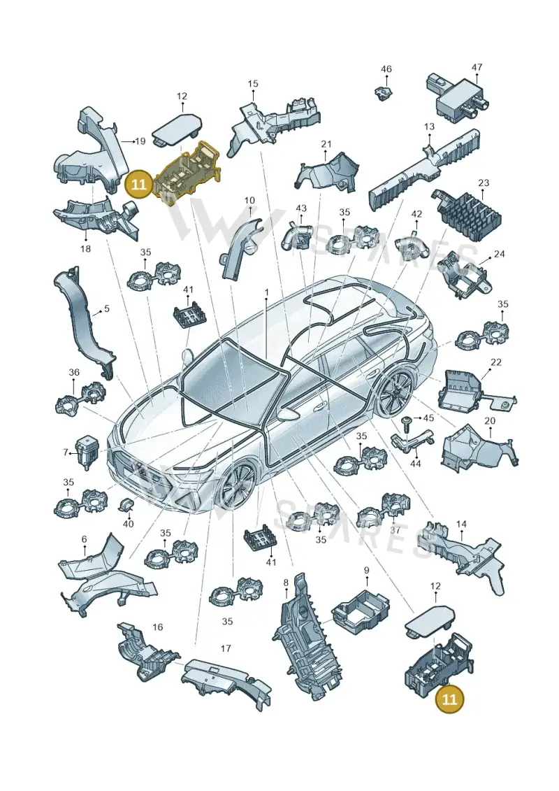 4K0937545 — Audi RS6 Avant (2019-2025) diagram 537971800, position 11