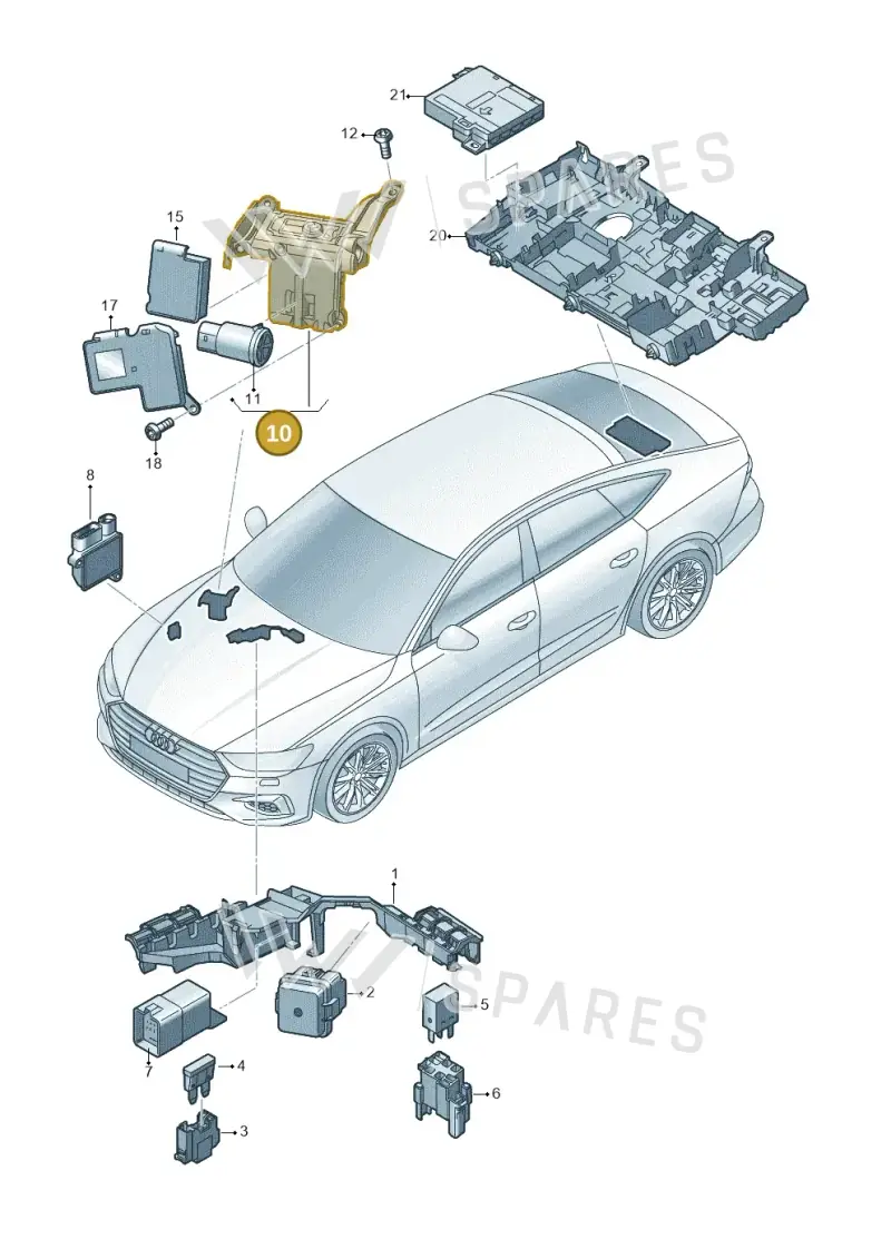 4K0941823E — Audi A7 Sportback (2018-2025) diagram 435937200, position 10