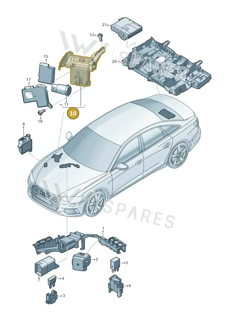 4K0941823E — Audi A6 (2018-2025) diagram 430937200, position 10
