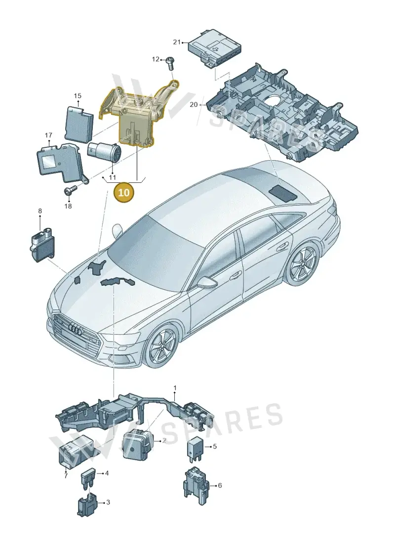 4K0941823 — Audi A6 (2018-2025) diagram 430937200, position 10