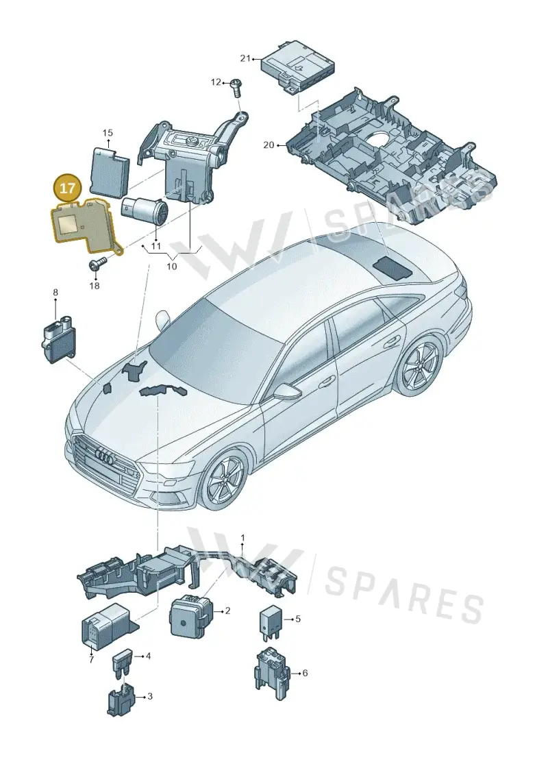 4K0941828C — Audi A6 (2018-2025) diagram 430937200, position 17