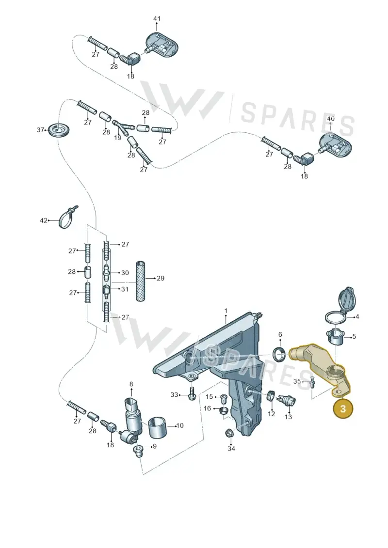 4K0955463 — Audi RS6 Avant (2019-) diagram 435955100, position 3