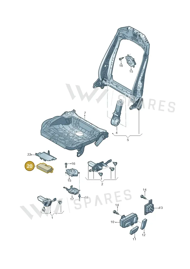 4K0959760 — Audi RS6 Avant (2019-) diagram 435959200, position 20
