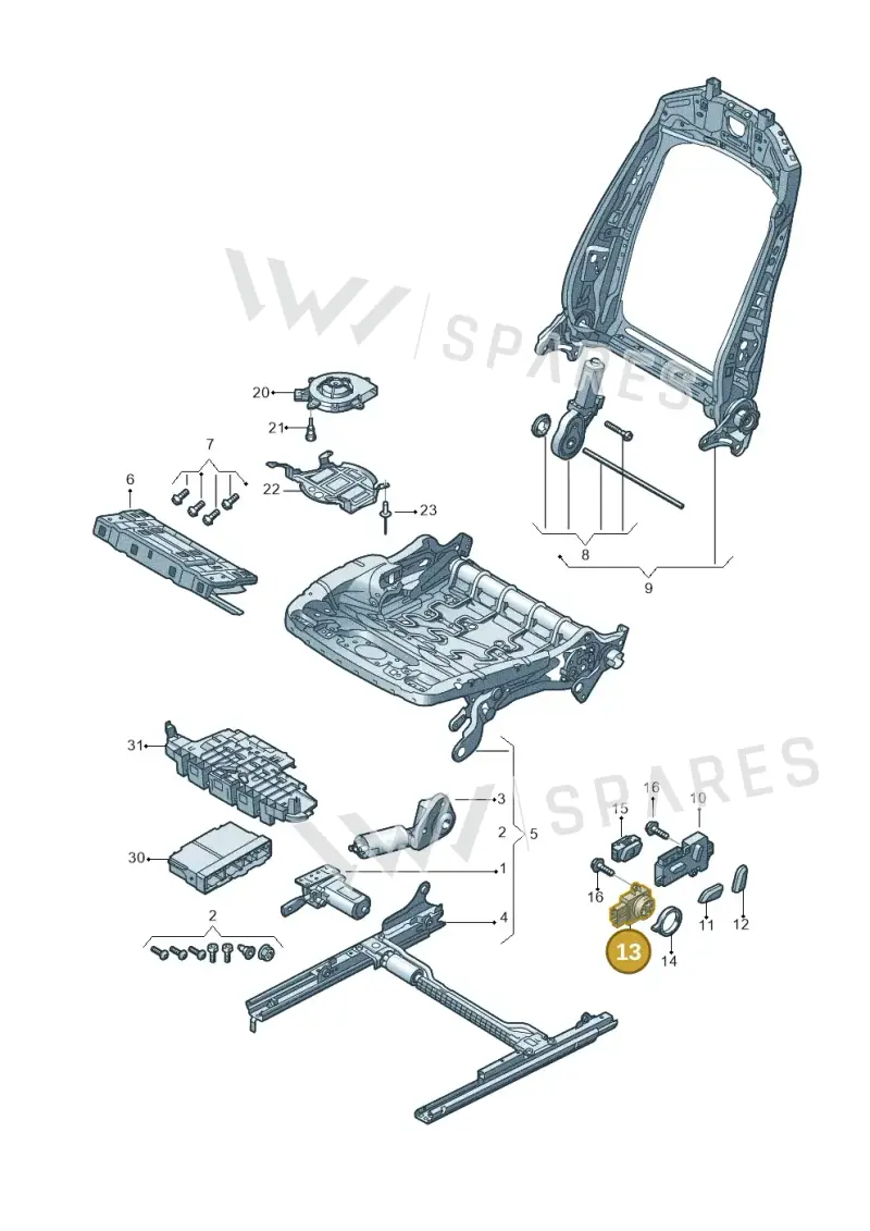 4K0959778A4PK — Audi RS Q8 Quattro (2019-) diagram 859959230, position 13