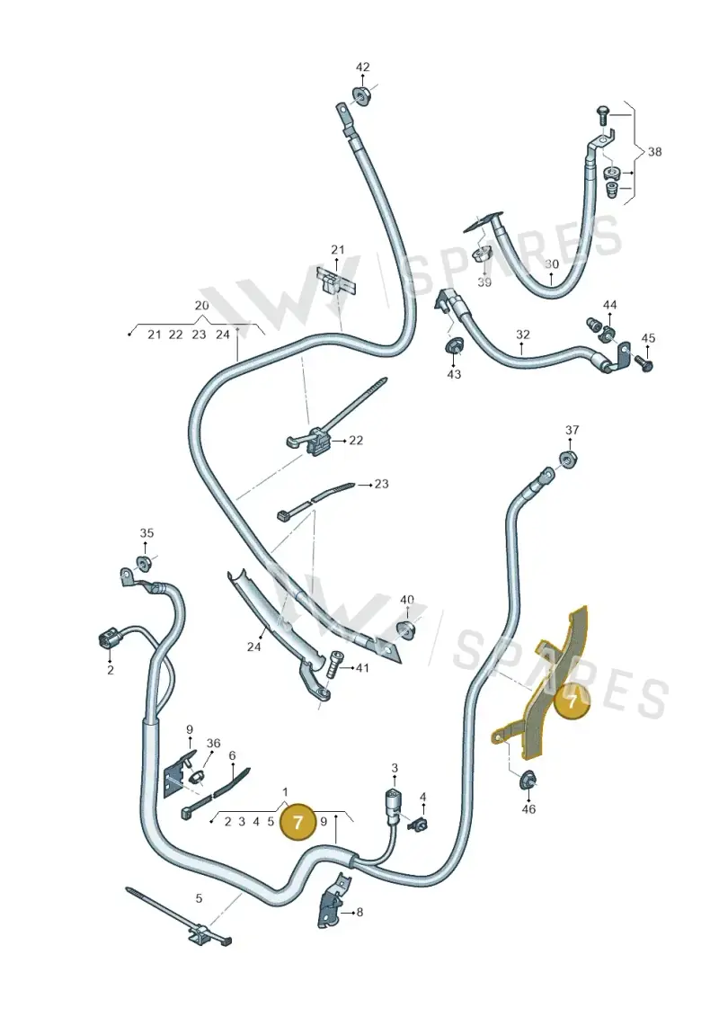 4K0971341B — Audi RS6 Avant (2019-2025) diagram 538972070, position 7
