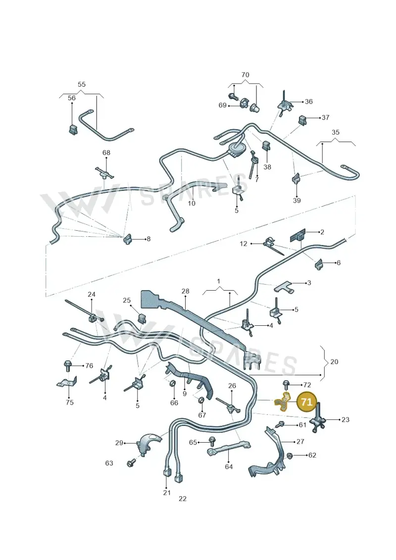 4K0971502AC — Audi A7 (2021-) diagram 4kg972002, position 71