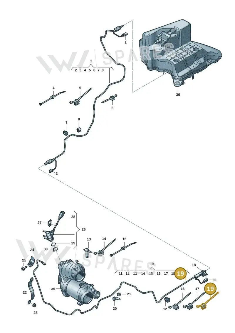 4K0971838 — Audi A6 (2018-2025) diagram 435201065, position 19