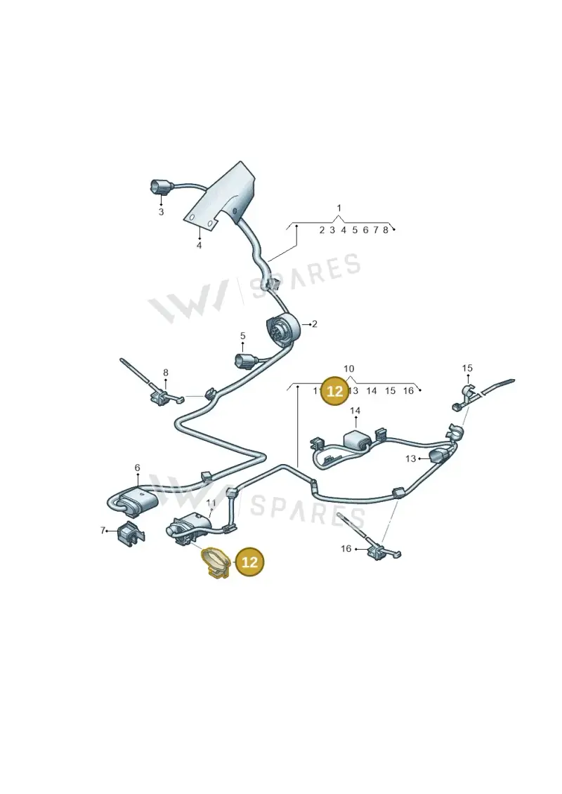 4K0971848 — Audi RS6 Avant (2019-2025) diagram 538971600, position 12