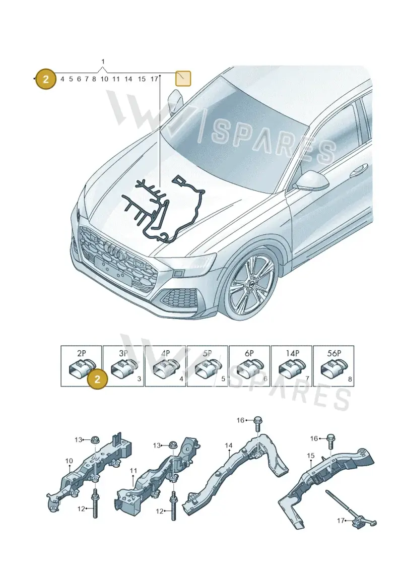 4K0973702B — Audi RS Q8 (2019-2025) diagram 595971200, position 2