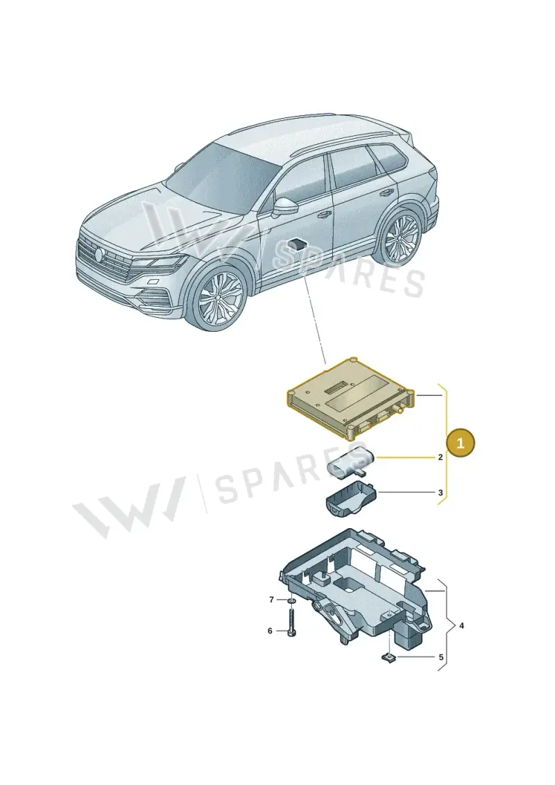 4K1035282F — Volkswagen Touareg (2017-2025) diagram 439035060, position 1