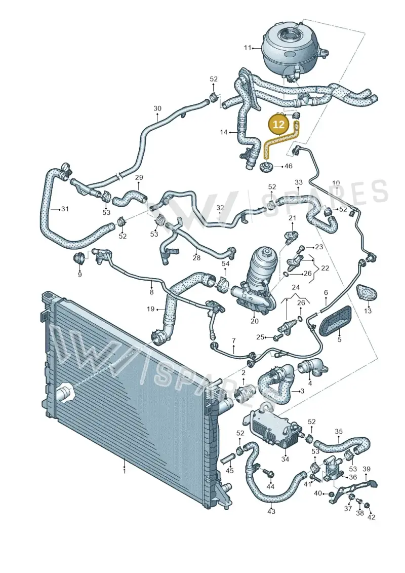 4K1121123A — Audi A6 2.0 (2018-) diagram 435121210, position 12