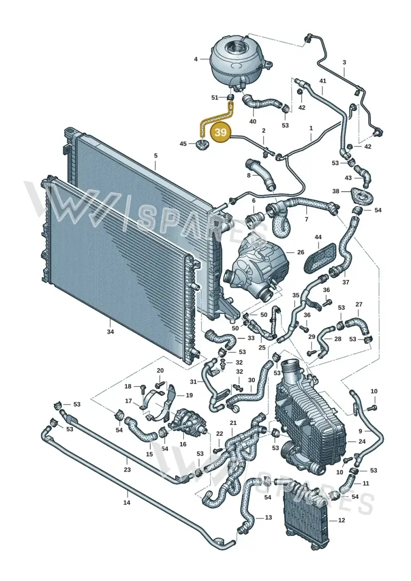 4K1121123B — Audi A6 (2018-2025) diagram 435121084, position 39